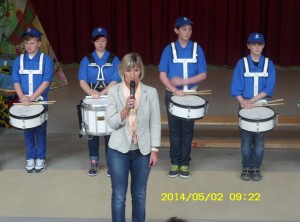 Eröffnung des Talentefestes durch die Schulleiterin Frau Schwenn